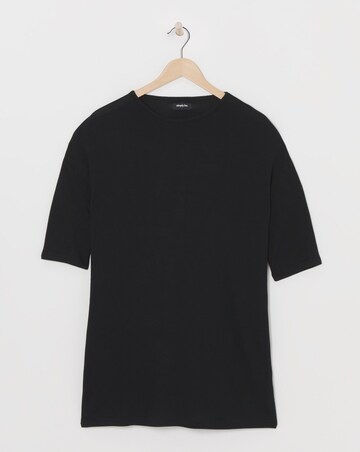 Black Soft Touch Side Pocket Tunic