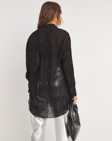 Textured Chiffon Shirt
