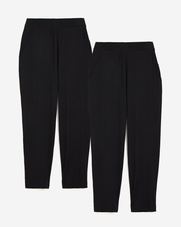2 Pack Jersey Tapered Leg Trousers