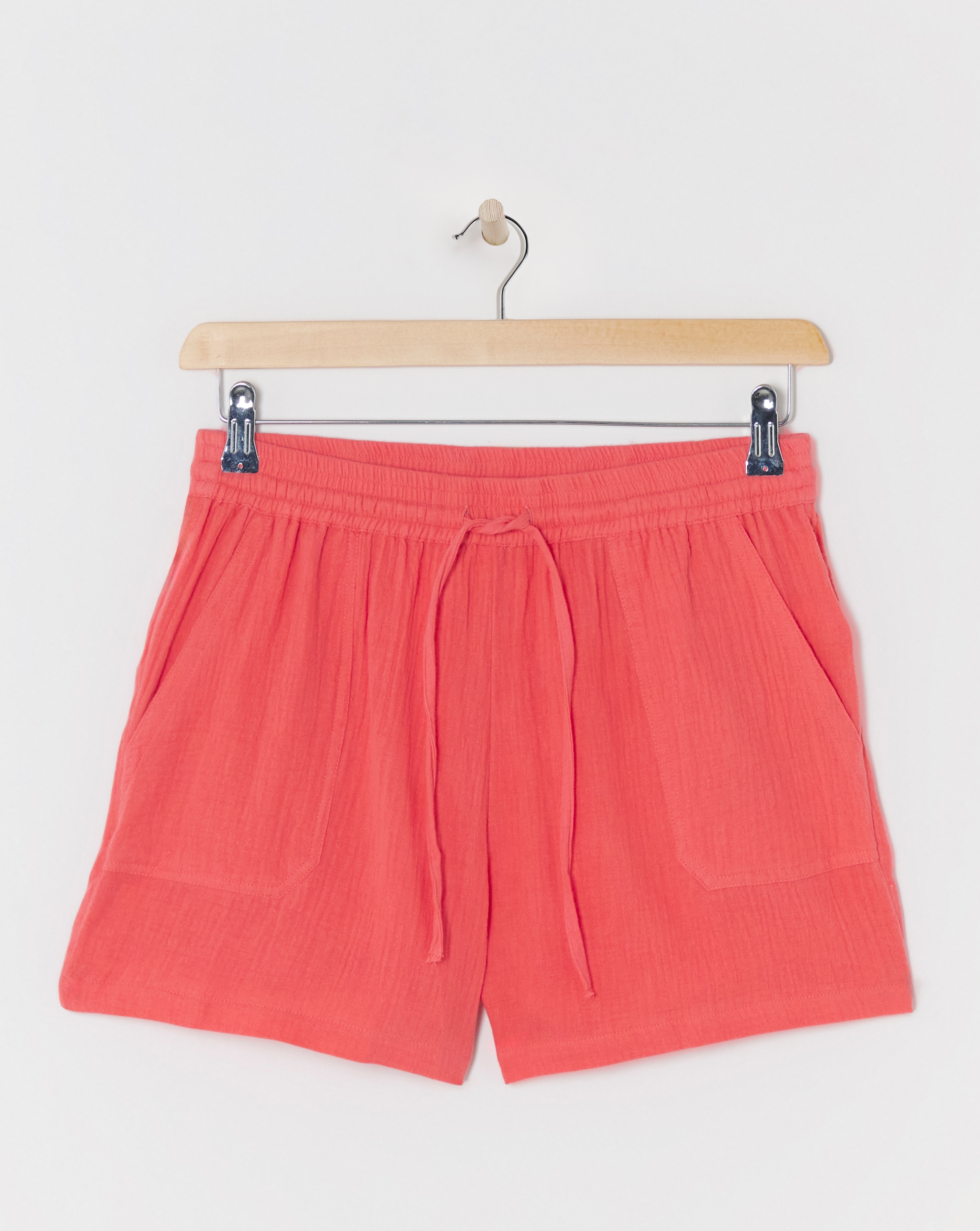 Blush Pink Cheesecloth Shorts
