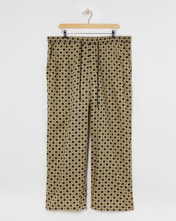 Spun Viscose Pull On Wide Leg Trousers