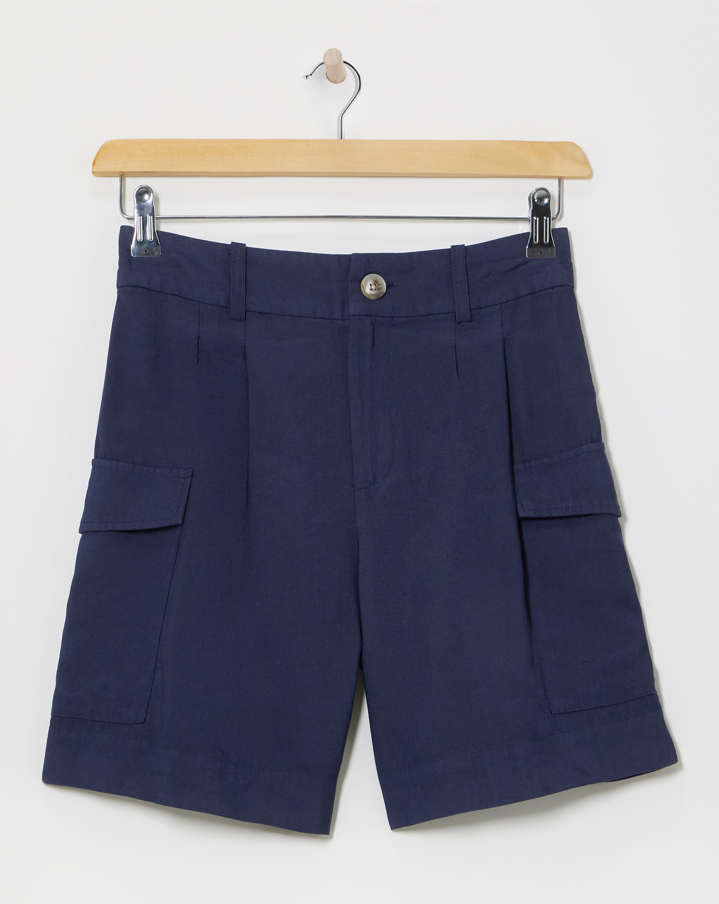 Lyocell Utility Bermuda Shorts
