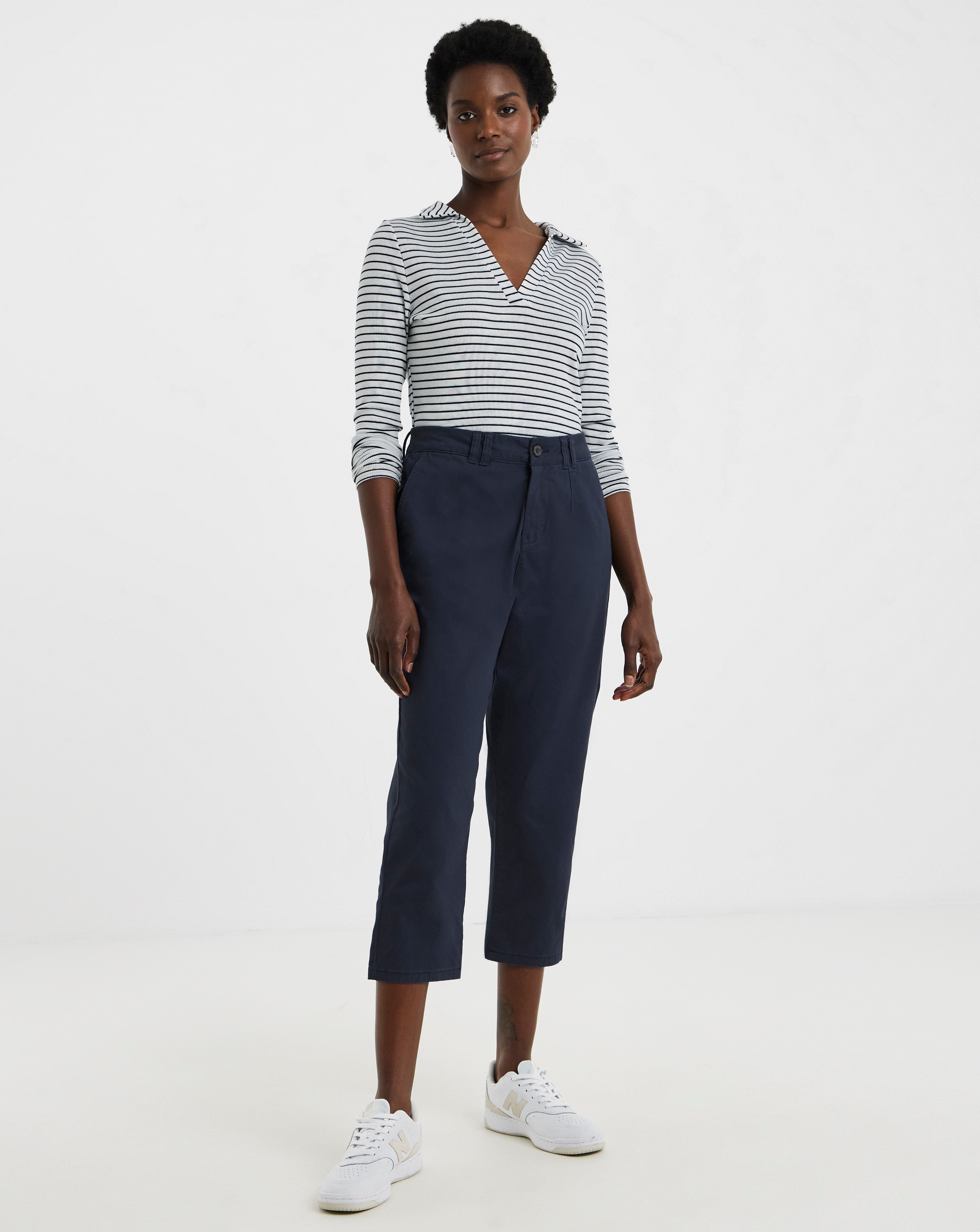 Stretch Cropped Chino Trouser