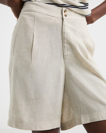 Linen Mix Bermuda Shorts