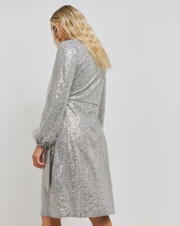 Chi Chi V Neck Sequin Mini Dress