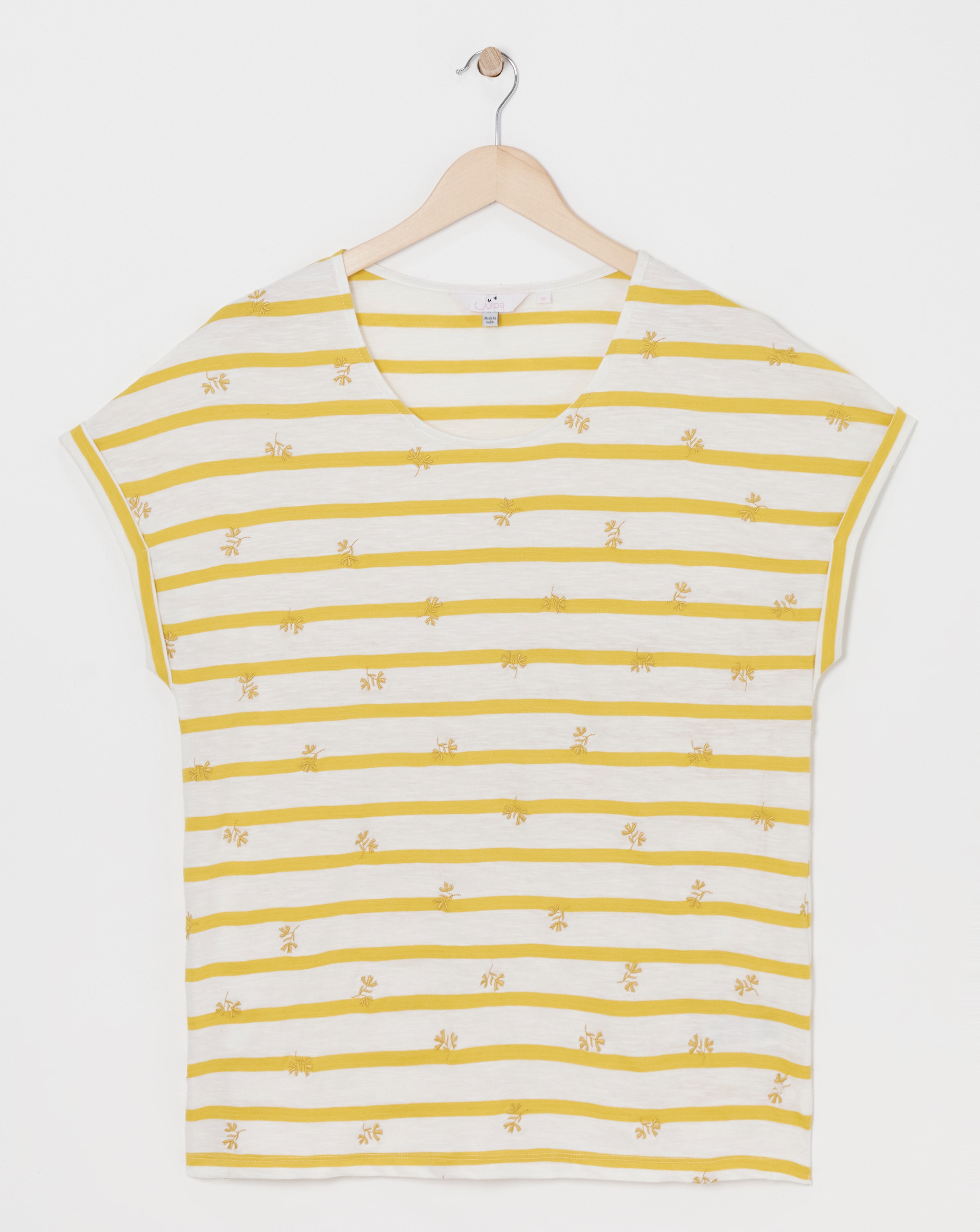 Julipa Embroidered Stripe T-Shirt