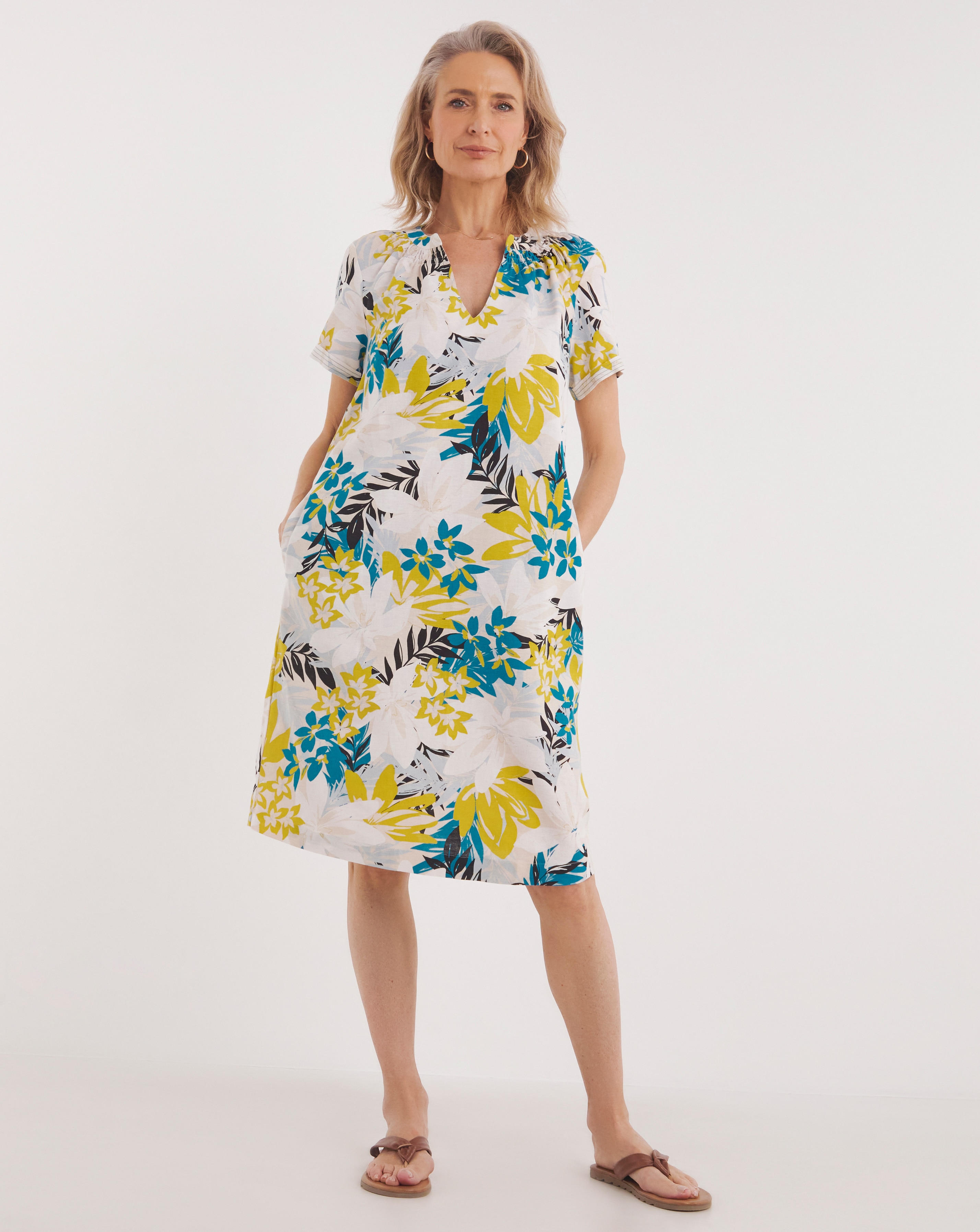 Julipa Linen Shift Dress