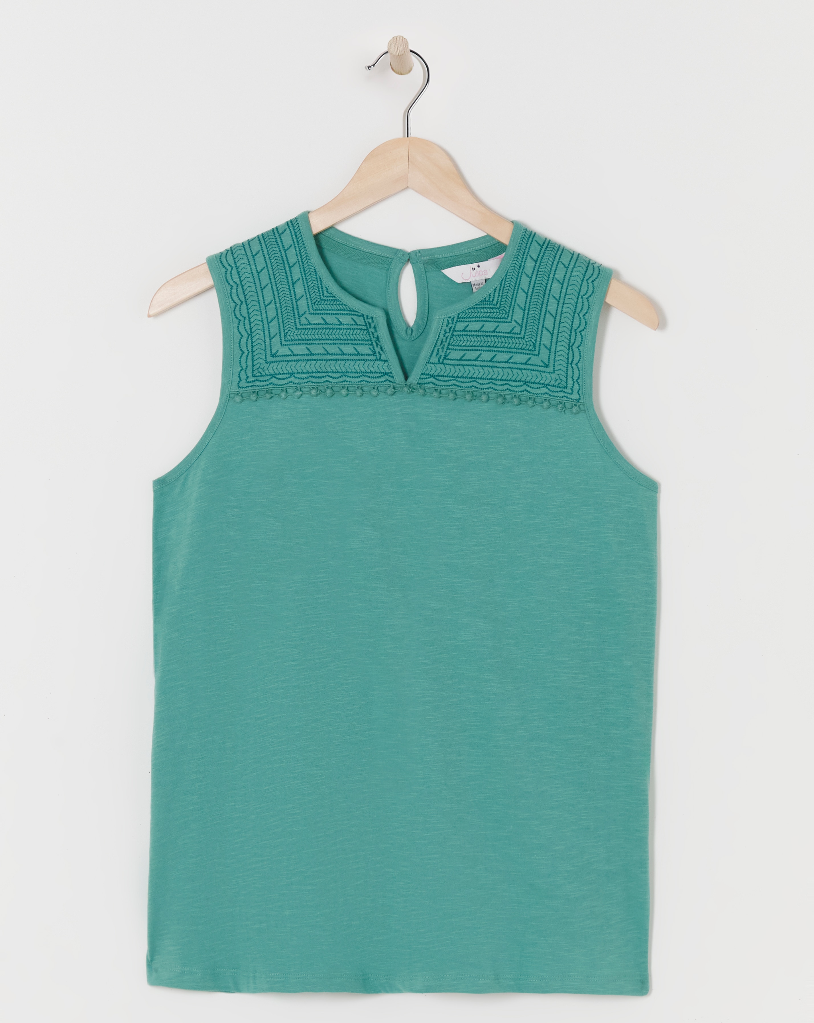 Julipa Embroidered Jersey Vest