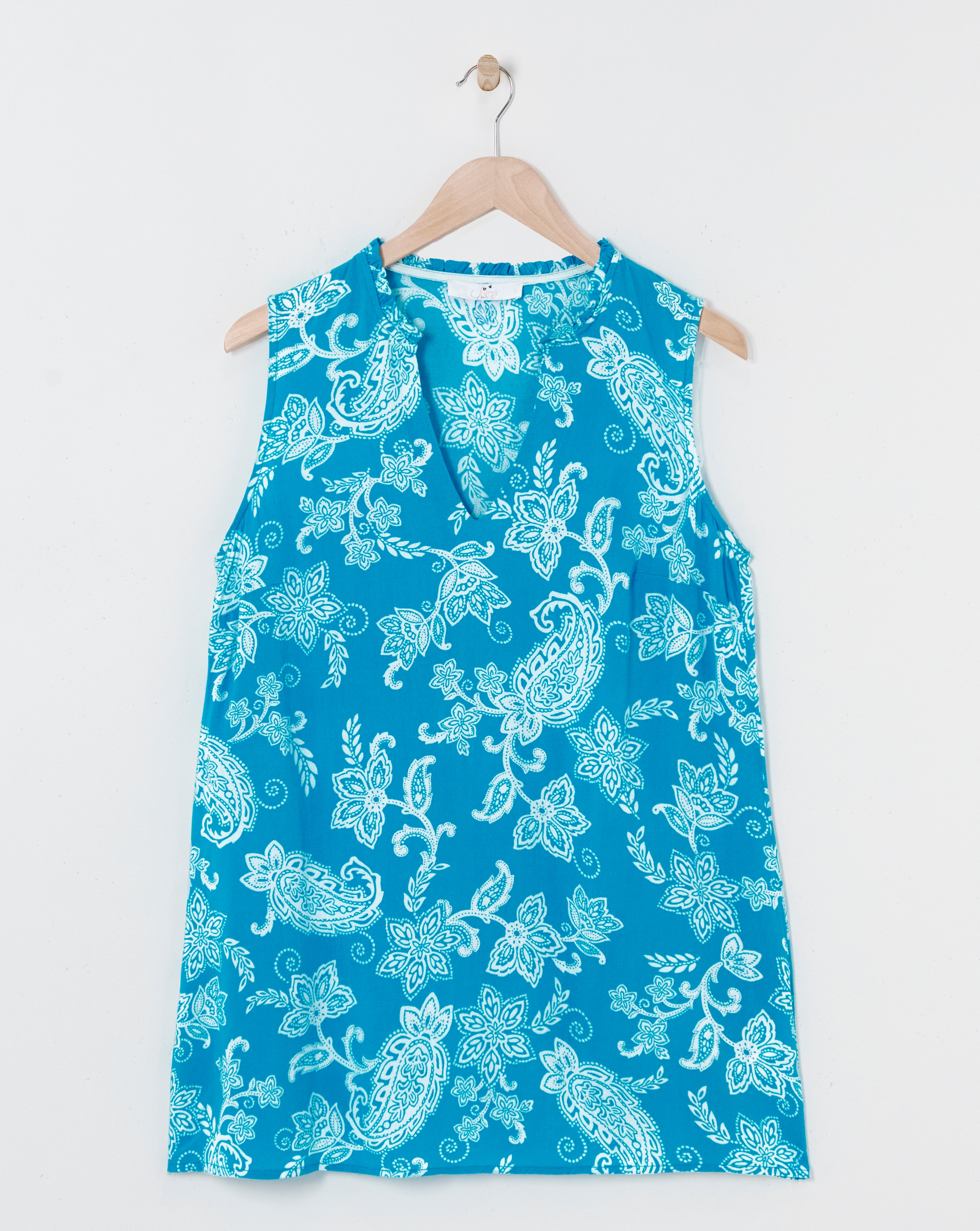 Julipa Sleeveless Ruffle Blouse