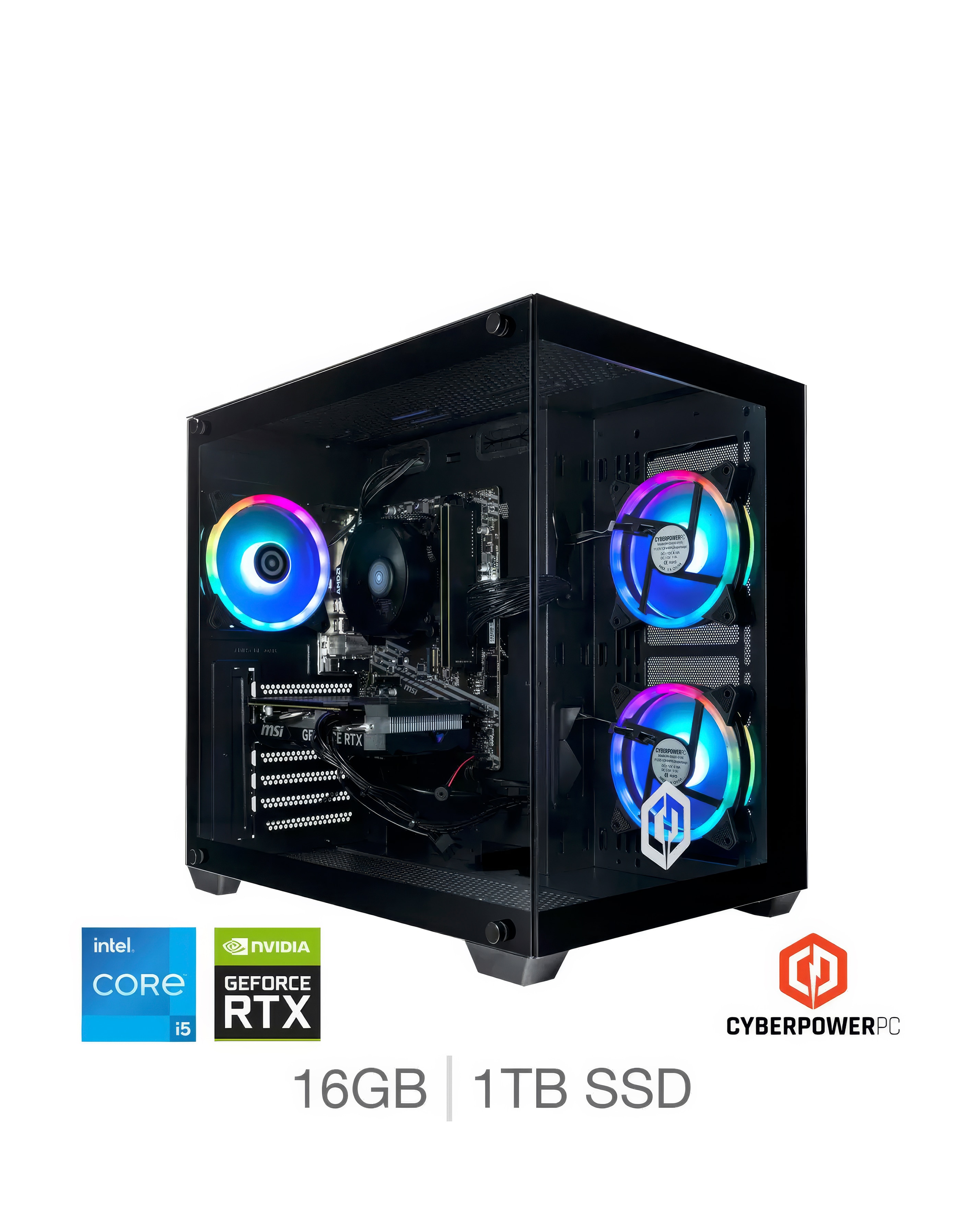 CyberPowerPC Ark i5-14400F Gaming PC