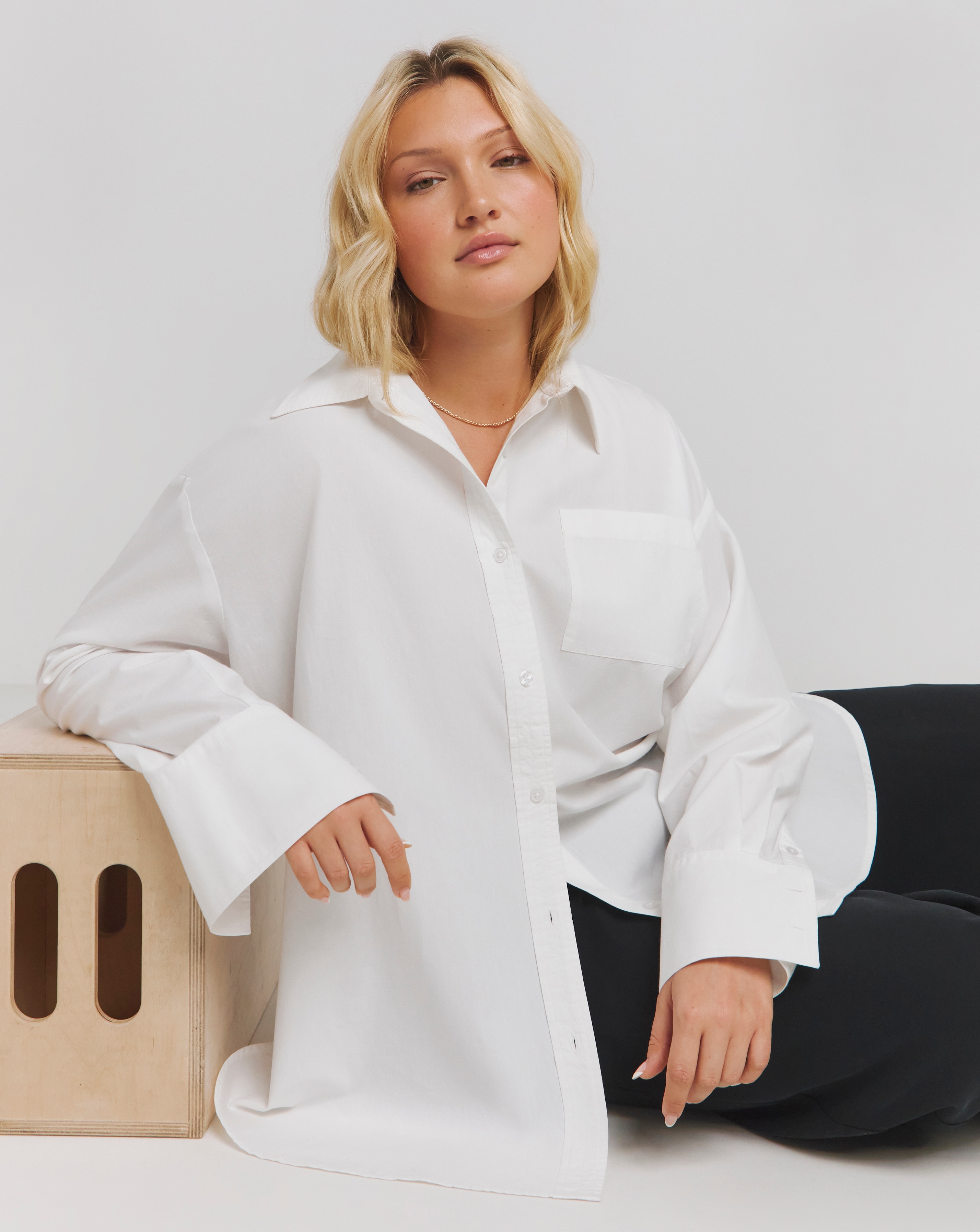 Oversized Cotton Poplin Shirt