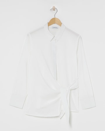 Poplin Knot Front Shirt