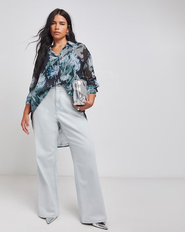 Floral Relaxed Sheer Shirt