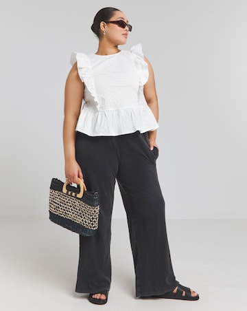 Simply Be Broderie Ruffle Blouse