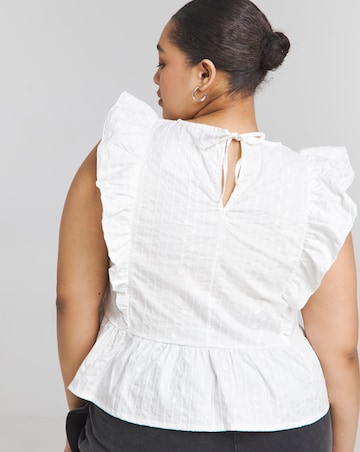 Simply Be Broderie Ruffle Blouse