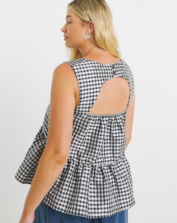 Simply Be Gingham Check Vest