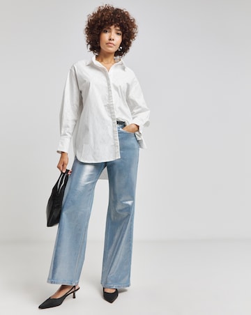 Embellished Oversized Shirt