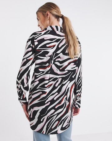 Simply Be Abstract Zebra Print Value Shirt