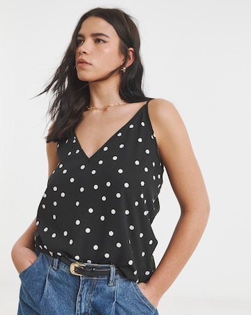 Simply Be V Neck Spot Print Cami
