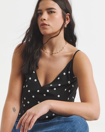 Simply Be V Neck Spot Print Cami