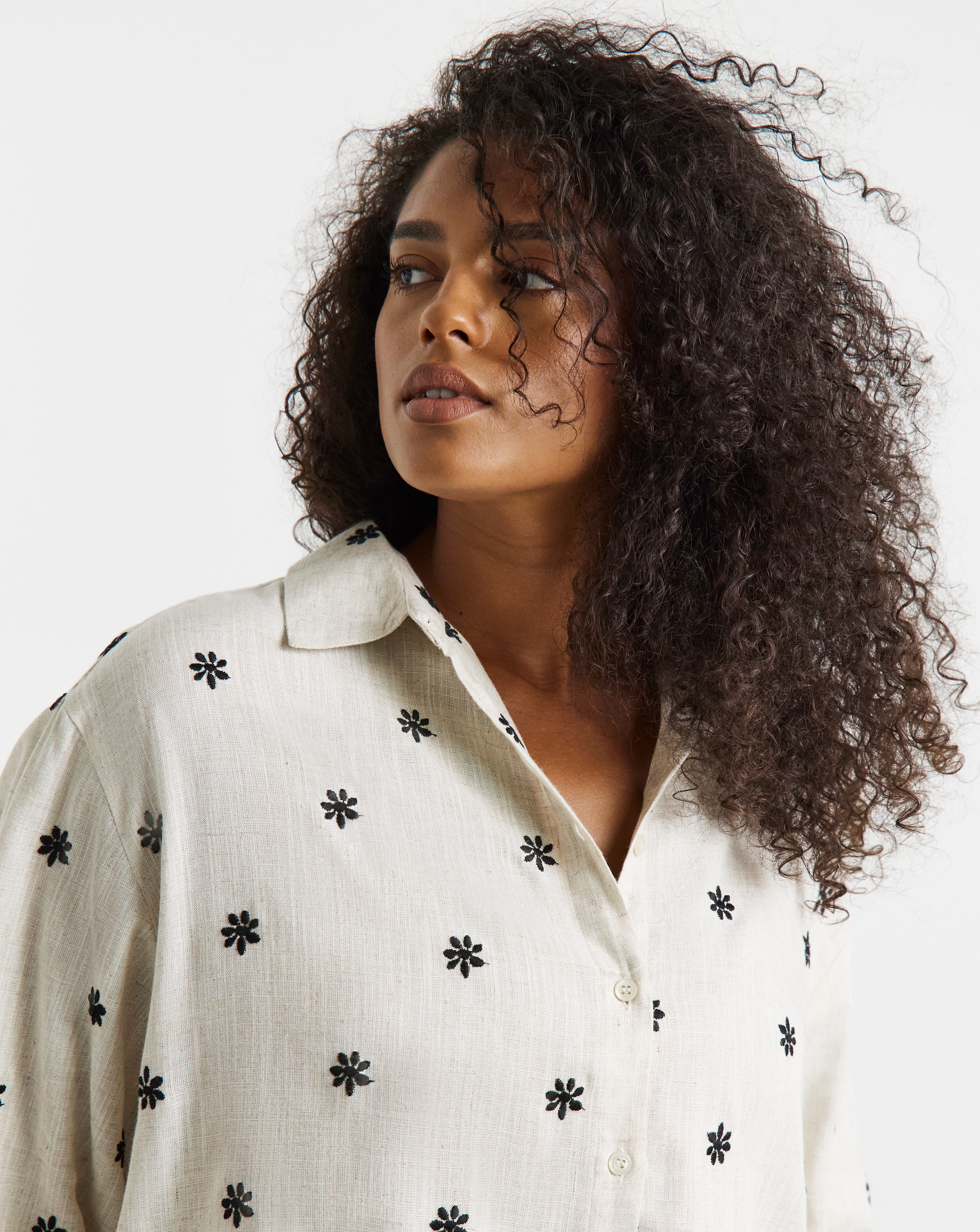 Simply Be Daisy Linen Mix Shirt