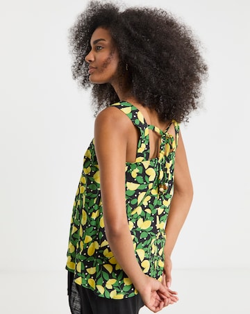 Simply Be Lemon Print Square Neck Cami