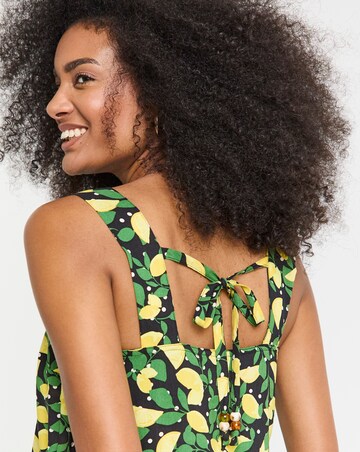 Simply Be Lemon Print Square Neck Cami