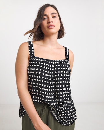 Simply Be Mono Spot Crinkle Cami