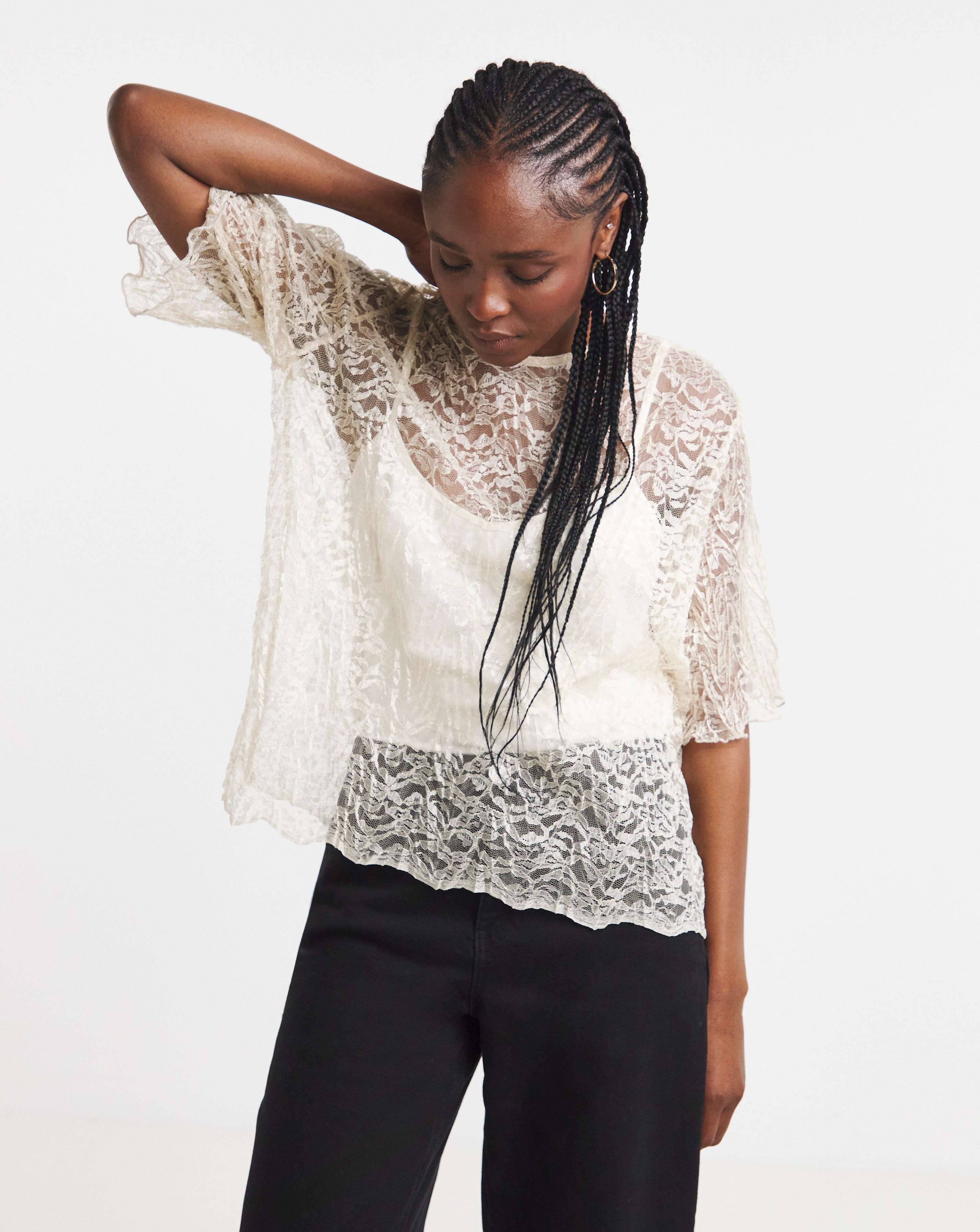Simply Be Lace Boxy Top