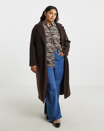 Simply Be Zebra Print Viscose Shirt