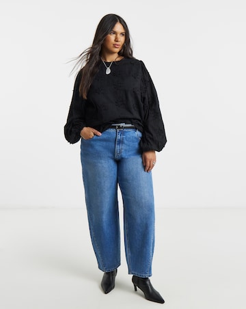 Simply Be Applique Exaggerated Sleeve Top