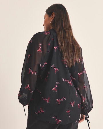 Simply Be Georgette Pussy Bow Blouse