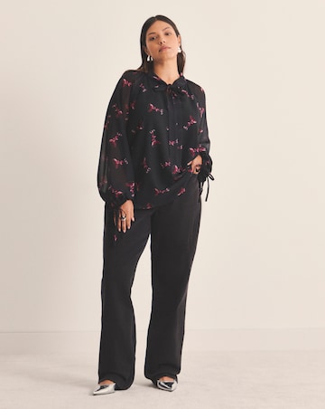 Simply Be Georgette Pussy Bow Blouse