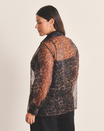 Simply Be Leopard Organza Shirt