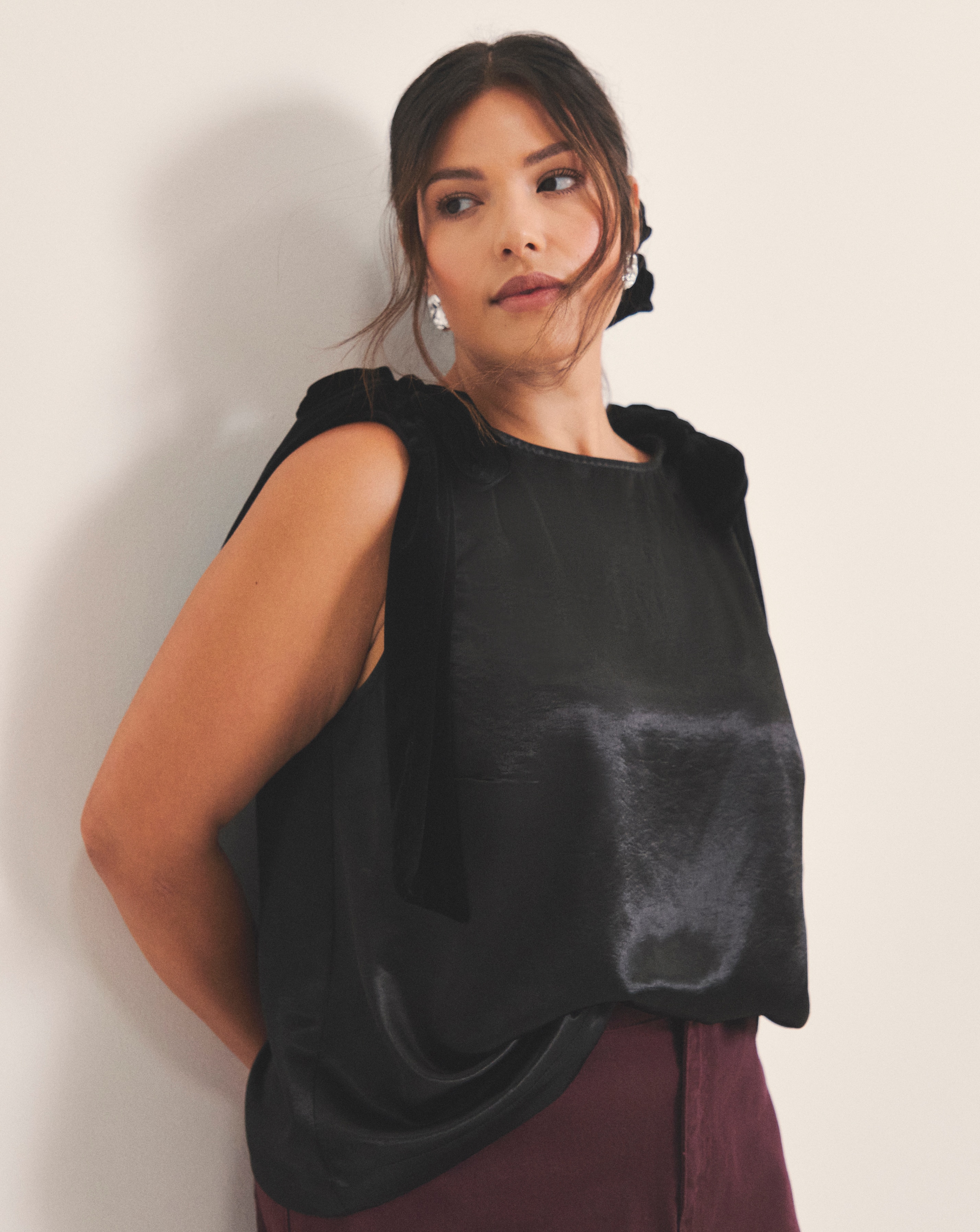 Simply Be Bow Strap Cami Top