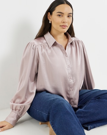 Simply Be Romantic Satin Shirt