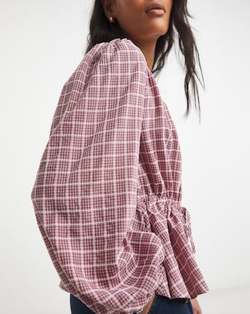 Simply Be Cinch Waist Prairie Blouse