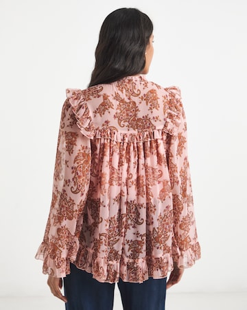 Chiffon Yoke Detail Blouse