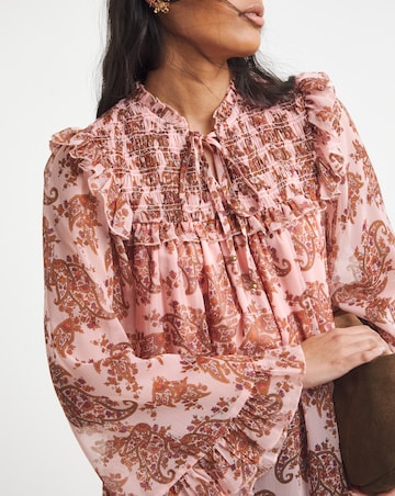 Chiffon Yoke Detail Blouse