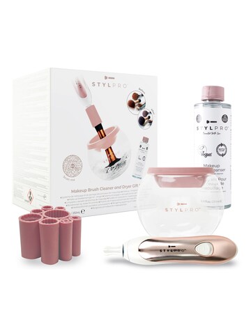Stylpro Rose Gold Makeup Brush Cleaner Set