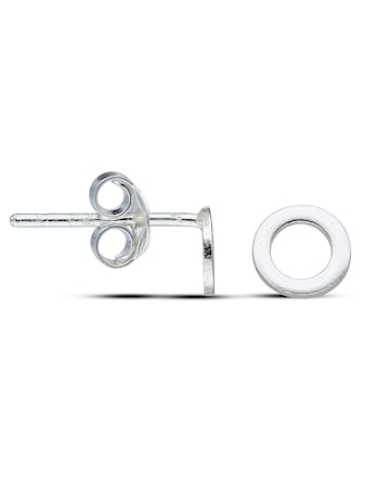 Sterling Silver Moon, Star & Circle Earring Set