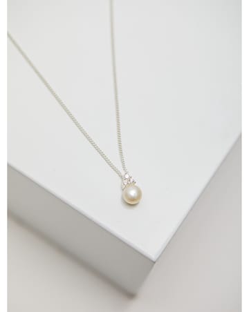 Simply Silver Sterling Silver 925 Freshwater Pearl Set - Gift Boxed