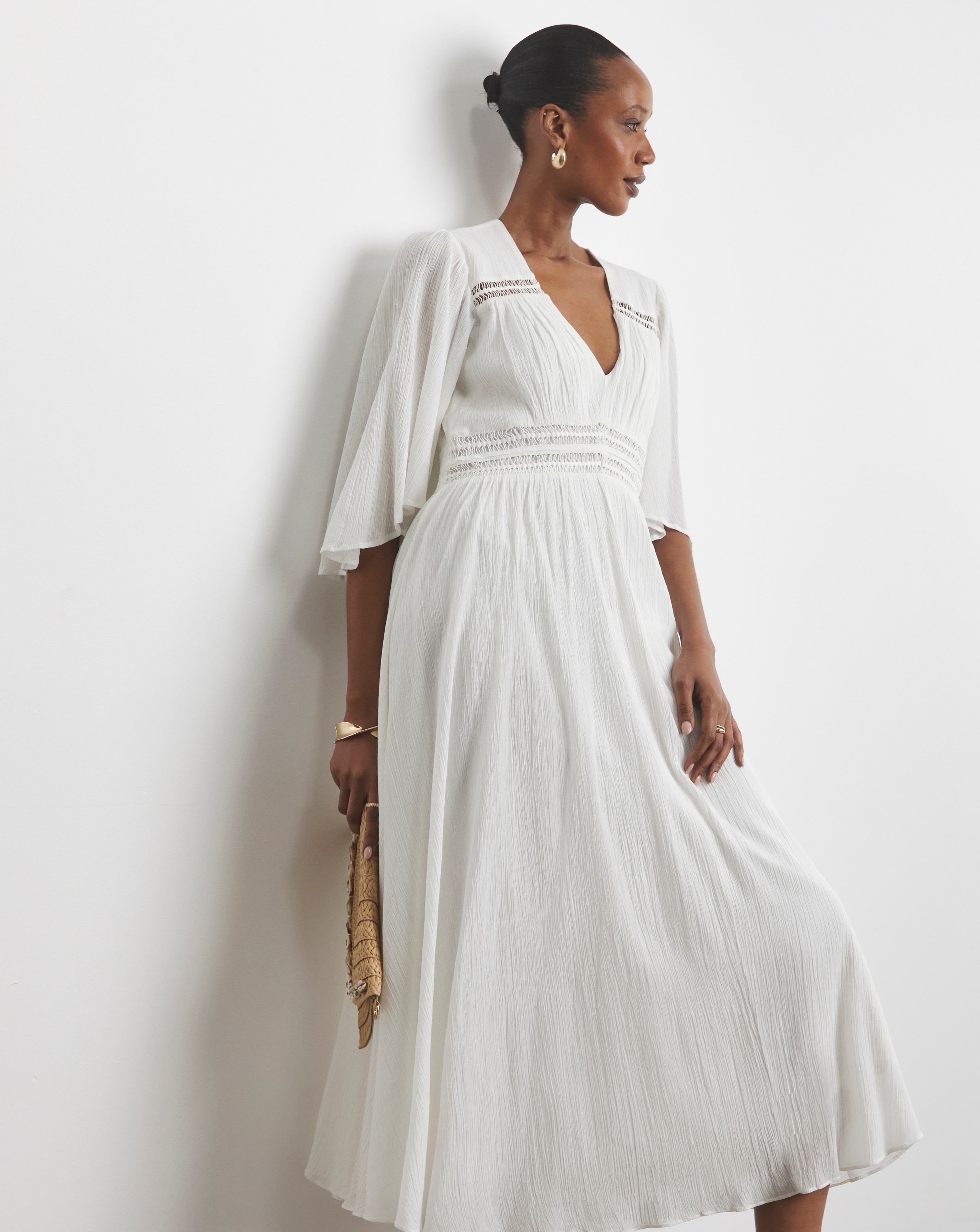 Joanna Hope Crinkle Maxi Dress