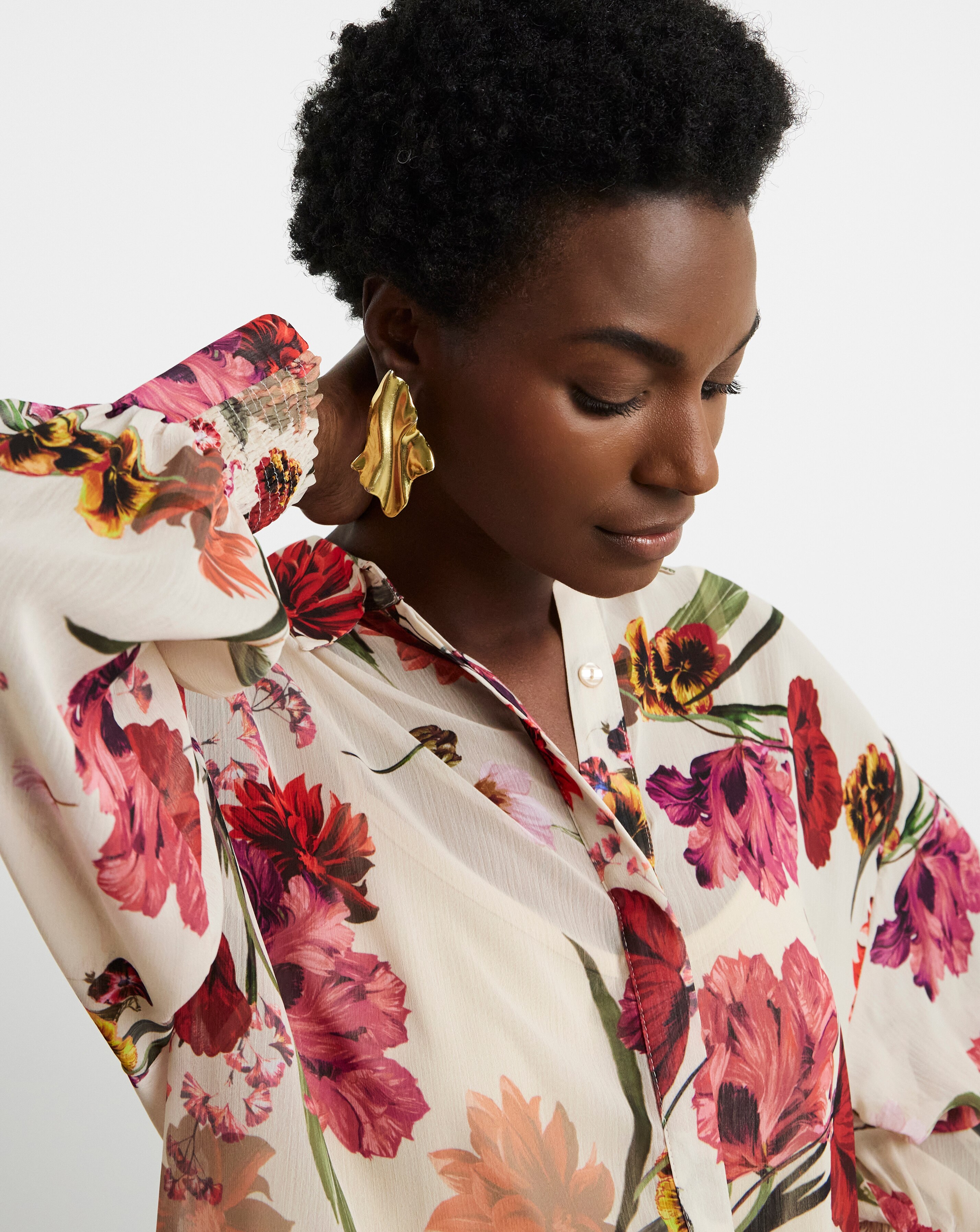 Joanna Hope Crinkle Shirt