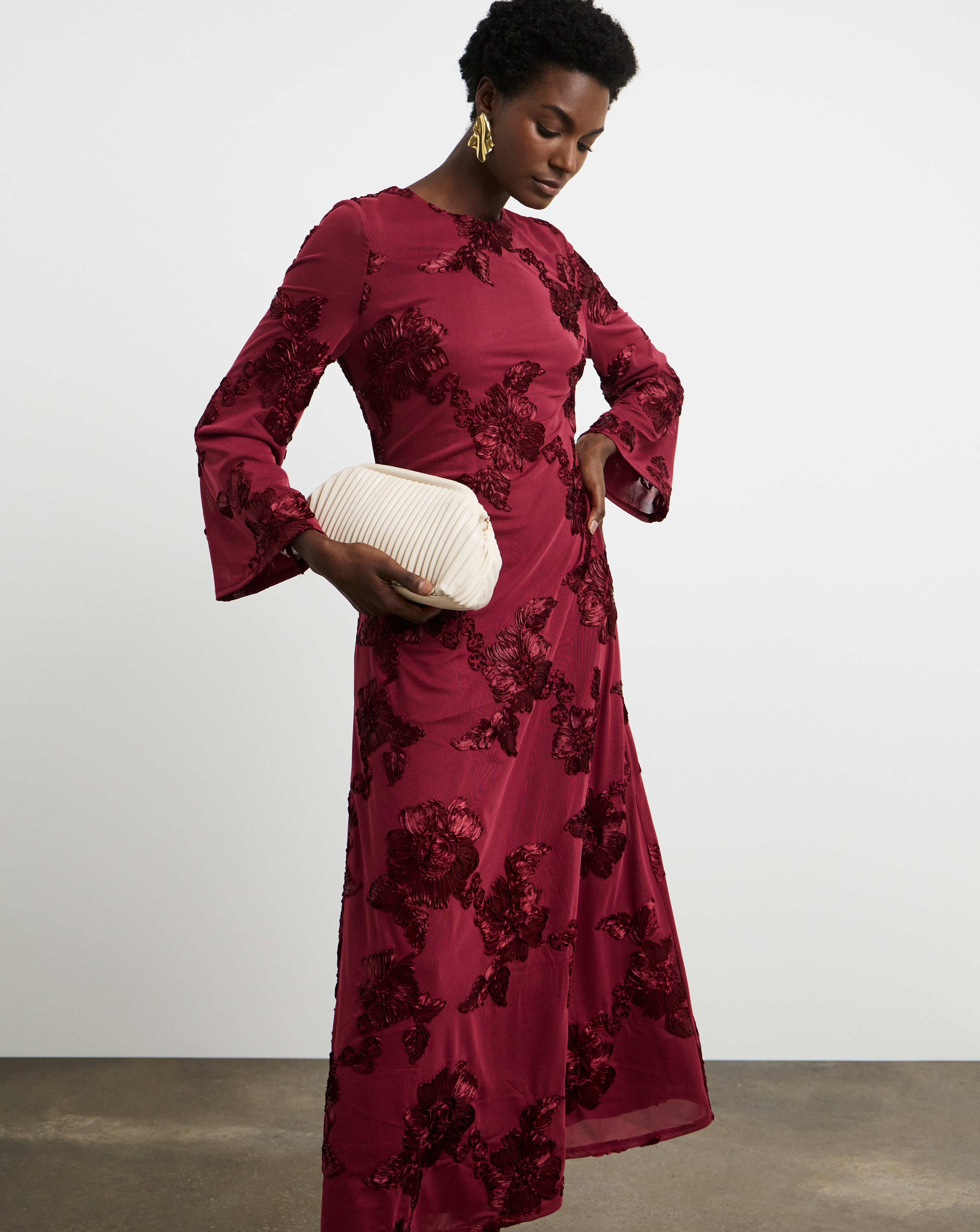 New In - Joanna Hope Textured Floral Dress