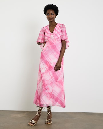 Joanna Hope Tea Dress With Cape Sleeve