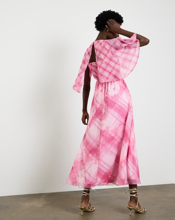 Joanna Hope Tea Dress With Cape Sleeve