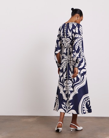 Joanna Hope Printed Long Sleeve Tea Dress