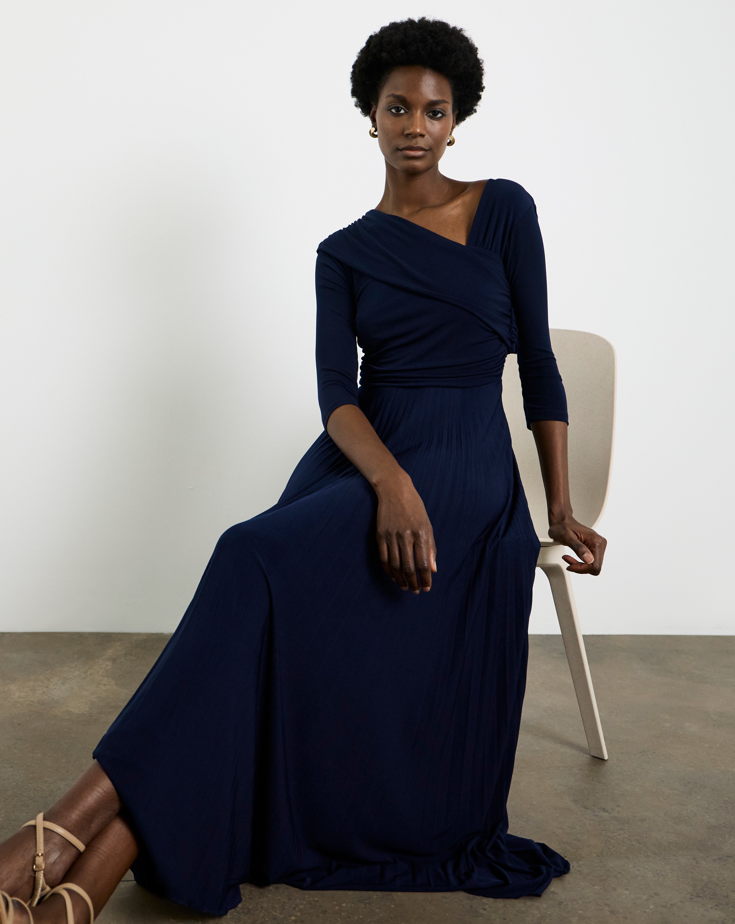 New In - Joanna Hope Pleated Jersey Dress