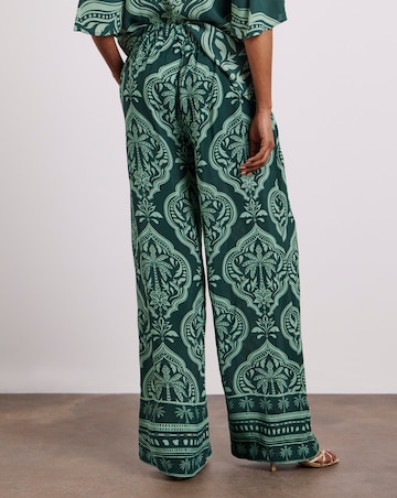 Joanna Hope Printed Wide Leg Trousers